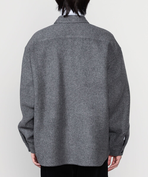 DANTON | ウールメルトン シャツジャケット MEN（その他アウター