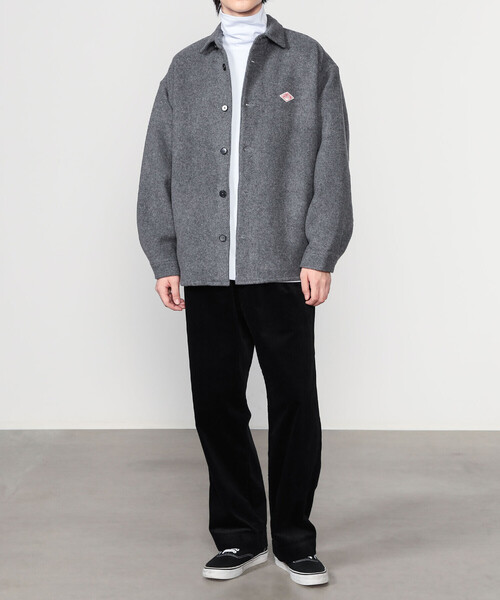DANTON | ウールメルトン シャツジャケット MEN（その他アウター