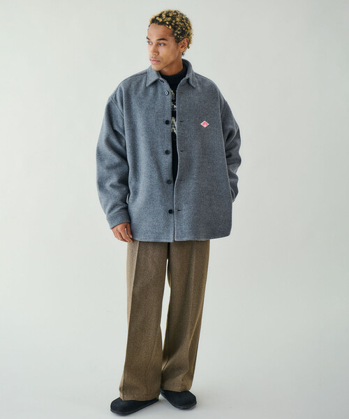 DANTON | ウールメルトン シャツジャケット MEN（その他アウター