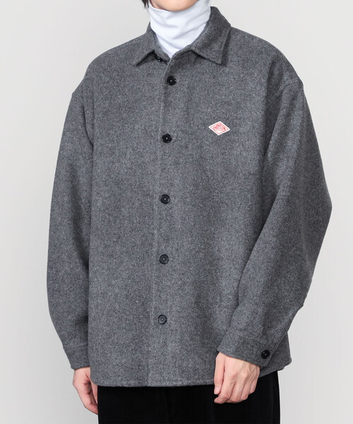 DANTON | ウールメルトン シャツジャケット MEN（その他アウター