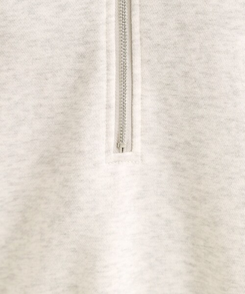 Cutie Blonde（キューティーブロンド）の「8色の選べる楽しさ ハーフジップ オーバーサイズスウェット（スウェット・レディース・アイボリー/グレー/チャコールグレー/オレンジ/パープル/ブルー系その他/ライトイエロー系/ダークブラウン・00）」の12枚目の写真