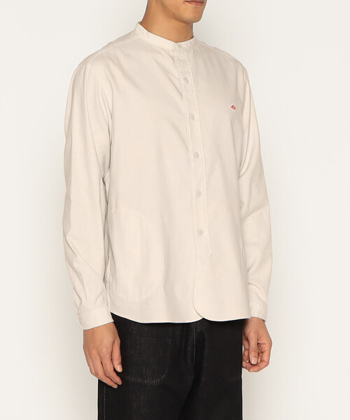 DANTON（ダントン）の「MEN'S COTTON FLANNEL BAND COLLAR SHIRT（シャツ/ブラウス・メンズ・アイボリー/オリーブ/グレー・40/42/38/44）」の6枚目の写真