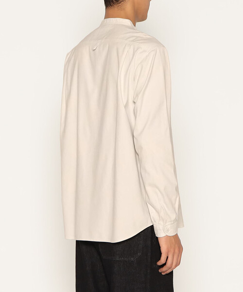 DANTON（ダントン）の「MEN'S COTTON FLANNEL BAND COLLAR SHIRT（シャツ/ブラウス・メンズ・アイボリー/オリーブ/グレー・40/42/38/44）」の4枚目の写真
