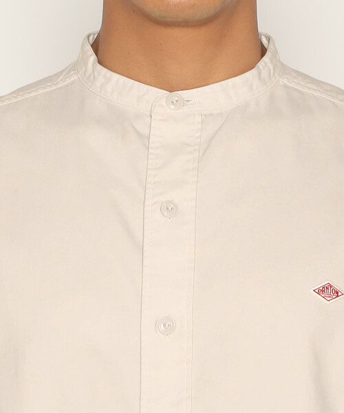 DANTON（ダントン）の「MEN'S COTTON FLANNEL BAND COLLAR SHIRT（シャツ/ブラウス・メンズ・アイボリー/オリーブ/グレー・40/42/38/44）」の10枚目の写真