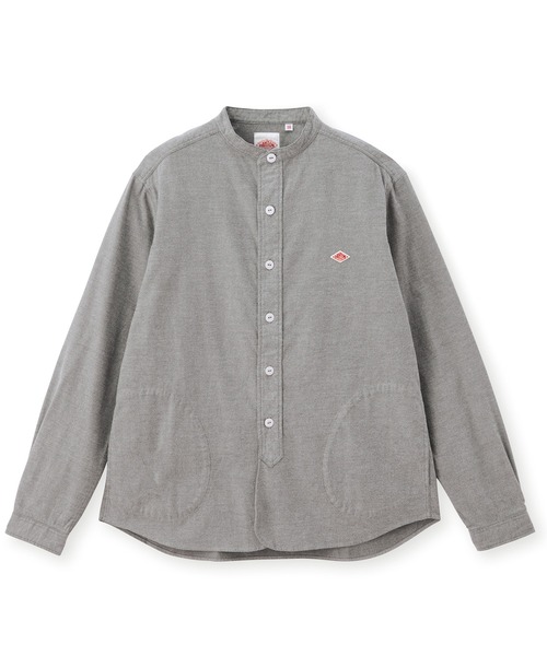 DANTON（ダントン）の「MEN'S COTTON FLANNEL BAND COLLAR SHIRT（シャツ/ブラウス・メンズ・アイボリー/オリーブ/グレー・40/42/38/44）」の8枚目の写真