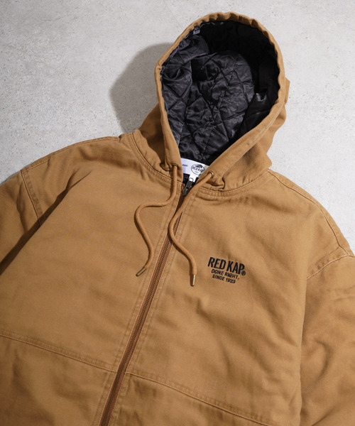RED KAP(レッドキャップ)の「REDKAP ダックフーデッド中綿ジャケット(その他アウター・メンズ・ブラック/ベージュ/カーキ系・LARGE/MEDIUM/X-LARGE)」の2枚目の写真