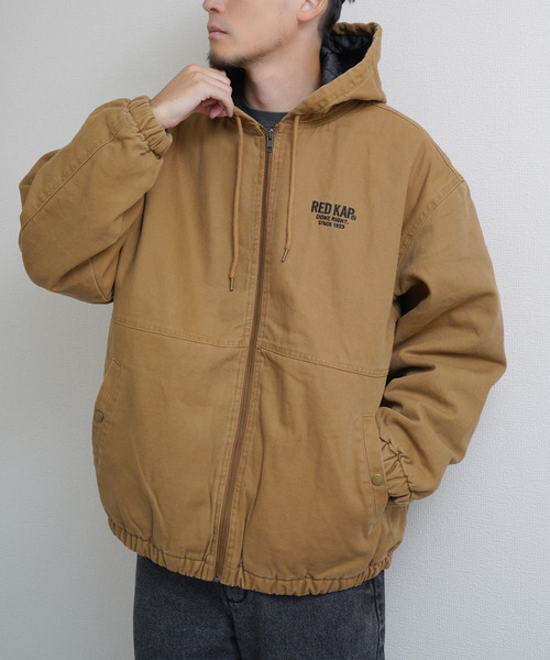 RED KAP(レッドキャップ)の「REDKAP ダックフーデッド中綿ジャケット(その他アウター・メンズ・ブラック/ベージュ/カーキ系・LARGE/MEDIUM/X-LARGE)」の6枚目の写真