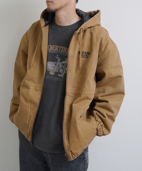 RED KAP(レッドキャップ)の「REDKAP ダックフーデッド中綿ジャケット(その他アウター・メンズ・ブラック/ベージュ/カーキ系・LARGE/MEDIUM/X-LARGE)」の18枚目の写真