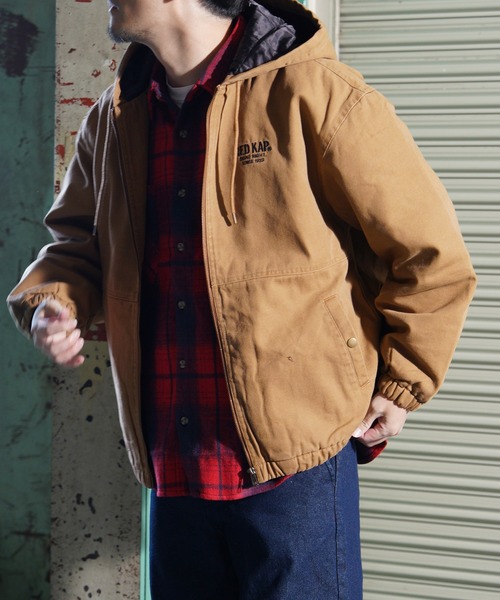 RED KAP(レッドキャップ)の「REDKAP ダックフーデッド中綿ジャケット(その他アウター・メンズ・ブラック/ベージュ/カーキ系・LARGE/MEDIUM/X-LARGE)」の20枚目の写真