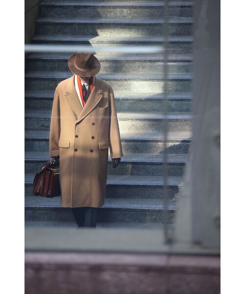 Kaptain Sunshine（キャプテン サンシャイン）の「【別注】KAPTAIN SUNSHINE / Polo Coat（その他アウター・メンズ・カーキ・4(40)/3(38)/2(36)）」の4枚目の写真