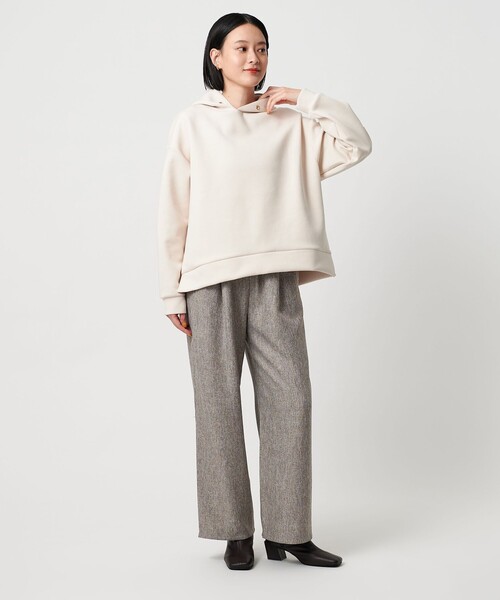 A DAY IN THE LIFE UNITED ARROWS(アデイインザライフユナイテッドアローズ)の「ツイードライク タックワイドパンツ <A DAY IN THE LIFE>(その他パンツ・レディース・ブラウン系/コバルトブルー/ダークグレー/その他1・M/S)」の6枚目の写真