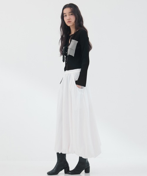 kotohayokozawa（コトハヨコザワ）の「【kotohayokozawa/コトハヨコザワ】《STUDIOUS別注》 ニットカーディガン（Tシャツ/カットソー・レディース・ブラック/グレー/ホワイト・FREE）」の9枚目の写真