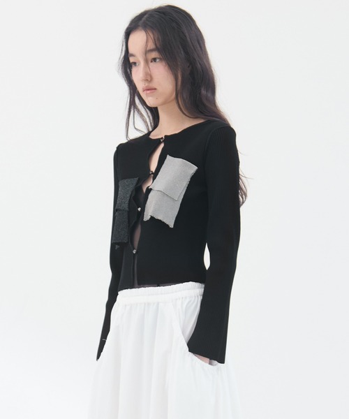 kotohayokozawa（コトハヨコザワ）の「【kotohayokozawa/コトハヨコザワ】《STUDIOUS別注》 ニットカーディガン（Tシャツ/カットソー・レディース・ブラック/グレー/ホワイト・FREE）」の15枚目の写真