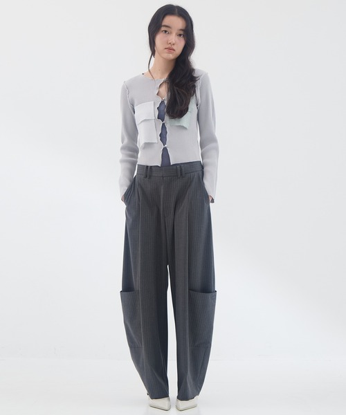 kotohayokozawa（コトハヨコザワ）の「【kotohayokozawa/コトハヨコザワ】《STUDIOUS別注》 ニットカーディガン（Tシャツ/カットソー・レディース・ブラック/グレー/ホワイト・FREE）」の21枚目の写真