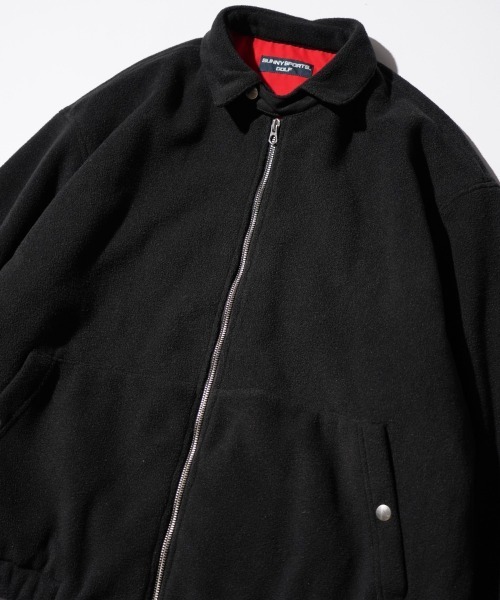 SUNNY  SPORTS（サニースポーツ）の「SUNNY SPORTS GOLF / サニースポーツゴルフ FLEECE SWING TOP フリース スイングトップ（ブルゾン・メンズ・ブラック/ダークブラウン・MEDIUM/LARGE/X-SMALL）」の8枚目の写真