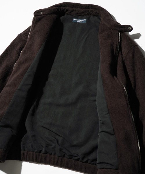SUNNY  SPORTS（サニースポーツ）の「SUNNY SPORTS GOLF / サニースポーツゴルフ FLEECE SWING TOP フリース スイングトップ（ブルゾン・メンズ・ブラック/ダークブラウン・MEDIUM/LARGE/X-SMALL）」の20枚目の写真