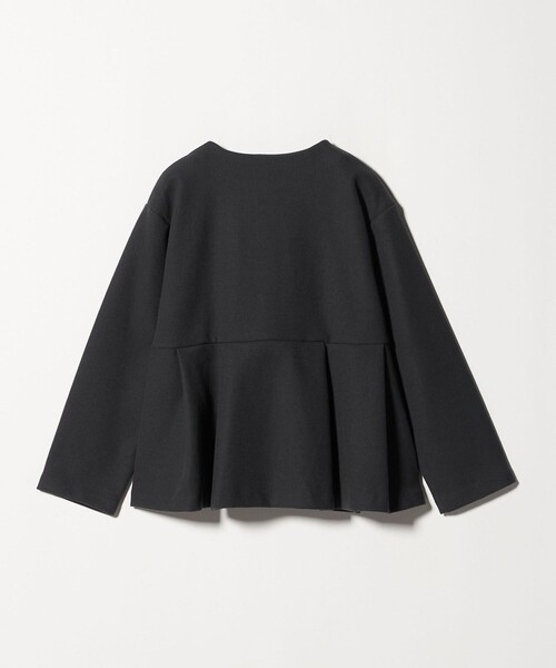 ニットメルトン ペプラム ショートコート ＜A DAY IN THE LIFE＞（ノー