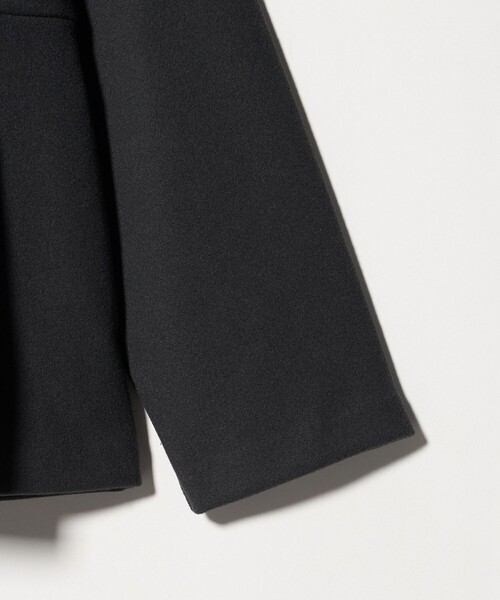 ニットメルトン ペプラム ショートコート ＜A DAY IN THE LIFE＞（ノー