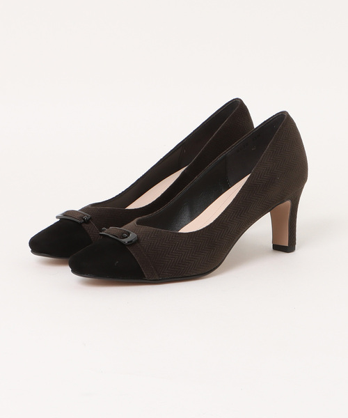トゥーキャップバックルモチーフパンプス（パンプス）｜MELMO（メルモ