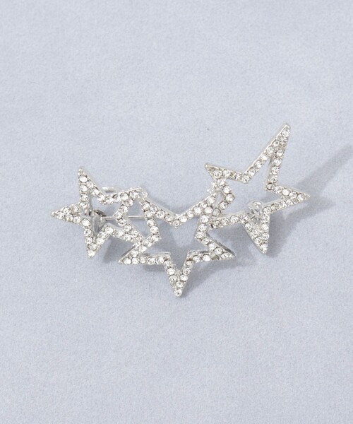 grace grace （グラスグラス）の「【grace grace/グラスグラス】3スターパヴェブローチ（ブローチ/コサージュ・レディース・シルバー・FREE）」の8枚目の写真