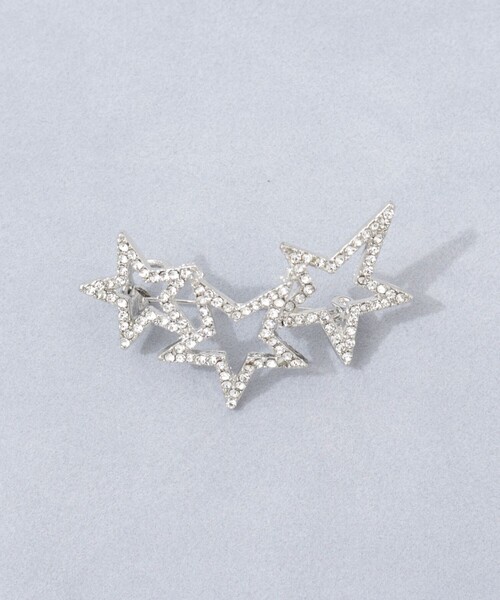 grace grace （グラスグラス）の「【grace grace/グラスグラス】3スターパヴェブローチ（ブローチ/コサージュ・レディース・シルバー・FREE）」の9枚目の写真