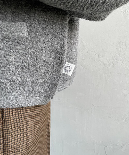 ORCIVAL（オーシバル）の「[ORCIVAL/オーシバル] クルーネック ブークレニットカーディガン（カーディガン/ボレロ・レディース・グレー/ネイビー・1）」の16枚目の写真