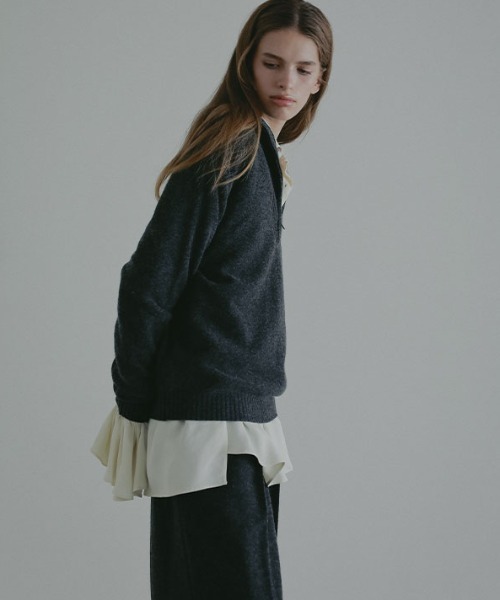 ハーフジップハイゲージニットプルオーバー（ニット/セーター）｜ETRE