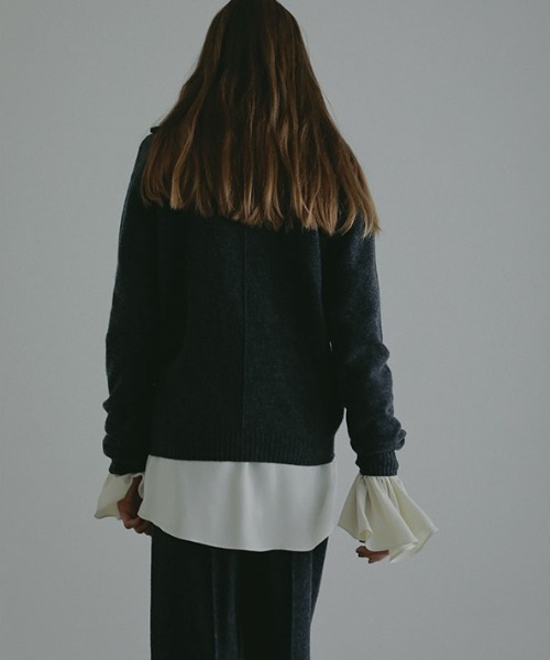 ハーフジップハイゲージニットプルオーバー（ニット/セーター）｜ETRE