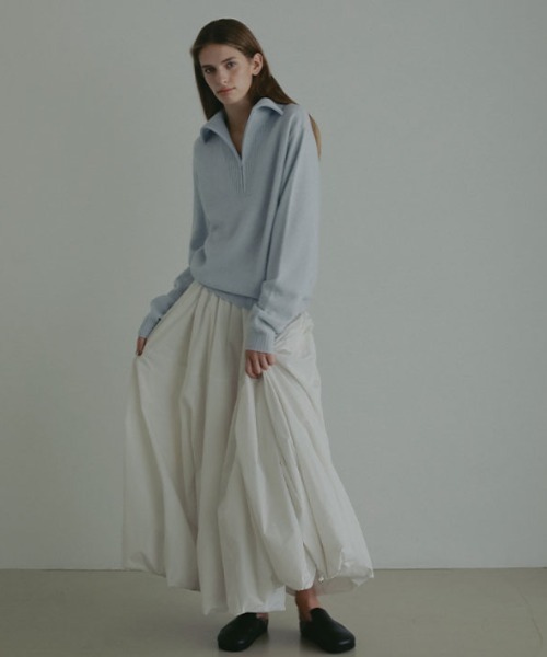 ハーフジップハイゲージニットプルオーバー（ニット/セーター）｜ETRE