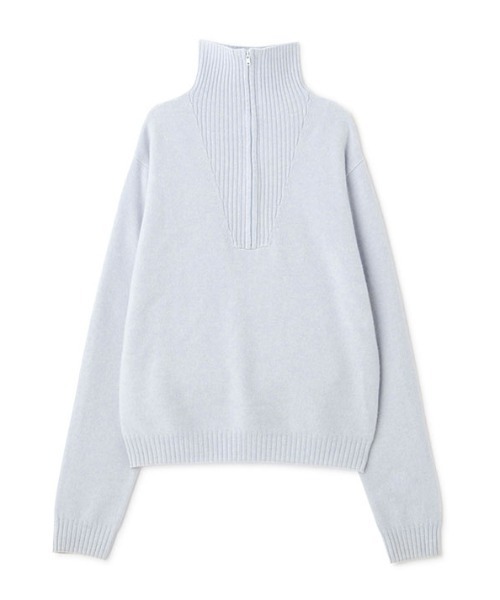 新品 ETRE TOKYO ハーフジップハイゲージニットプルオーバー 25AW ハーフジップハイゲージニットプルオーバー(F BEIGE): トップス