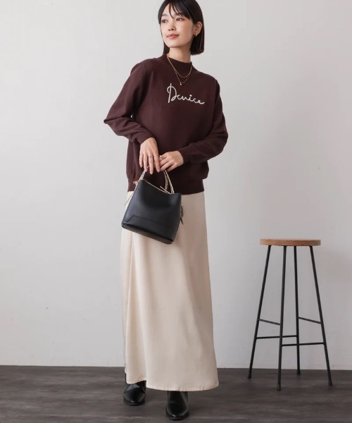 Bou Jeloud（ブージュルード）の「刺繍ロゴニット（ニット/セーター・レディース・ベージュ/ブラウン・FREE）」の18枚目の写真