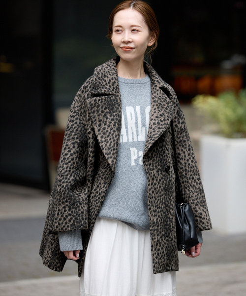 SLOBE IENA（スローブイエナ）の「レオパードコート（その他アウター・レディース・ブラウン・FREE）」の5枚目の写真