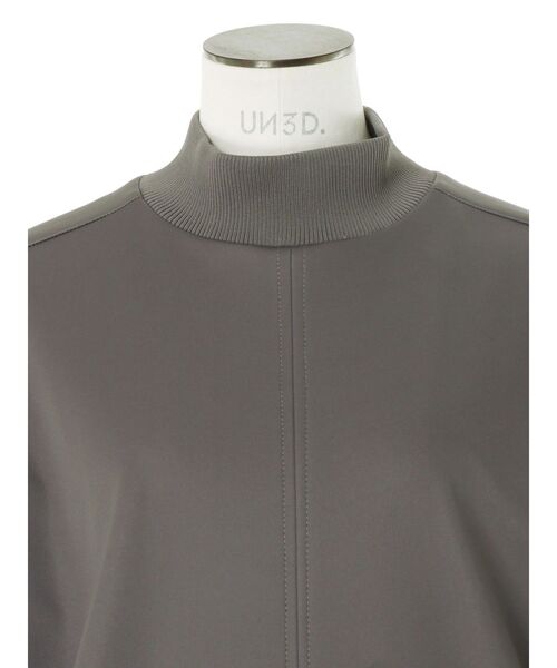 UN3D.（アンスリード）の「ROUND HEM 3LAYER FLEECE OP / ラウンドヘムスリーレイヤーフリースワンピース（ワンピース・レディース・グレー/ブラック・38/36）」の14枚目の写真
