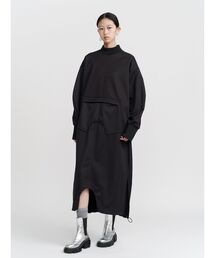 UN3D. | ROUND HEM 3LAYER FLEECE OP / ラウンドヘムスリーレイヤーフリースワンピース(ワンピース)