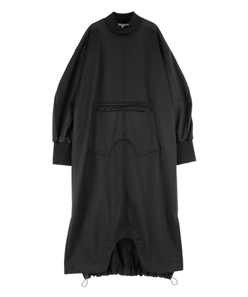 UN3D.（アンスリード）の「ROUND HEM 3LAYER FLEECE OP / ラウンドヘムスリーレイヤーフリースワンピース（ワンピース・レディース・グレー/ブラック・38/36）」の21枚目の写真