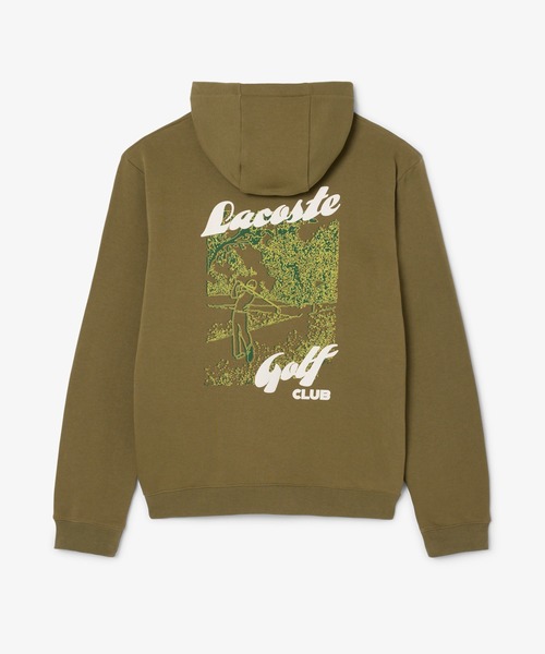 LACOSTE（ラコステ）の「プレイヤーバックプリントスウェットフーディー（パーカー・メンズ・ネイビー/オリーブ・4/5/3）」の2枚目の写真