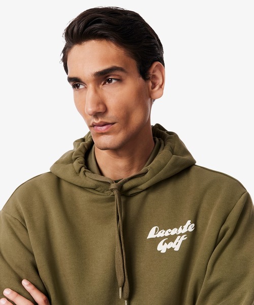 LACOSTE（ラコステ）の「プレイヤーバックプリントスウェットフーディー（パーカー・メンズ・ネイビー/オリーブ・4/5/3）」の14枚目の写真