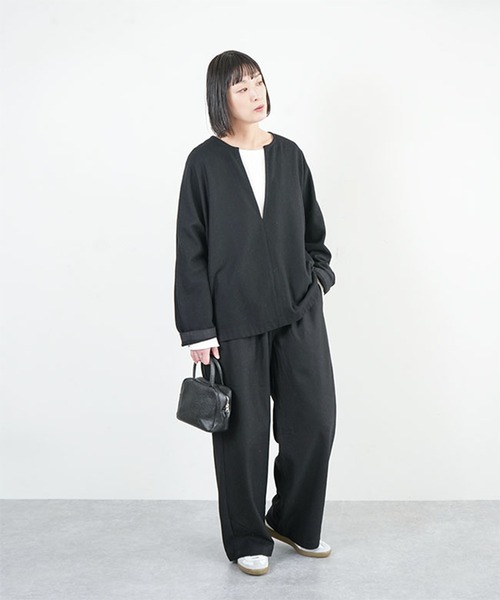 solamonat poche(ソラモナポッシェ)の「ウールイージーパンツ(その他パンツ・レディース・カーキ/ブラック/ホワイト/チャコールグレー・3.0/2.0/1/2)」の17枚目の写真