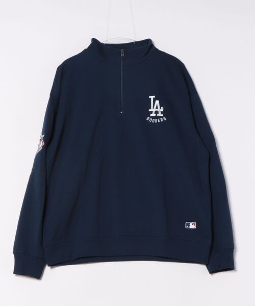 BABYDOLL(ベビードール)の「MLB/ハーフジップトレーナー 1552A(スウェット・レディース・ブルー・M/L/XL)」の2枚目の写真