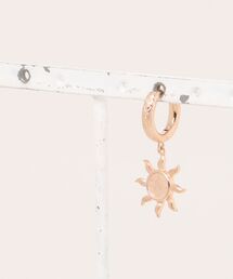 sunrise hoop pierce/【ハワイアンジュエリー】【サージカルステンレス】【金属アレルギー対応】【IRIEBEACH / アイリービーチ】つけっぱなしOK