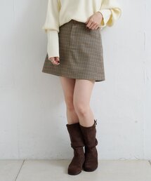 Kastane（カスタネ）の「SETUPチェックミニスカート（スカート）」