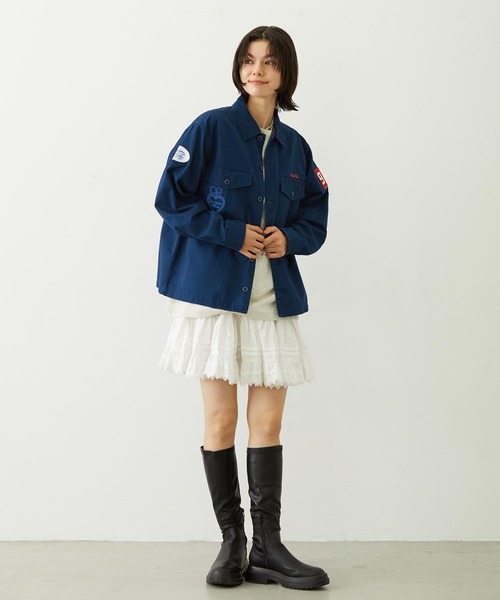 MILKFED.（ミルクフェド）の「LACE MINI SKIRT（スカート・レディース・ブラック/ホワイト・ONE SIZE）」の9枚目の写真