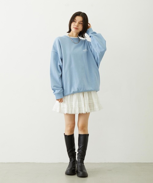 MILKFED.（ミルクフェド）の「LACE MINI SKIRT（スカート・レディース・ブラック/ホワイト・ONE SIZE）」の10枚目の写真