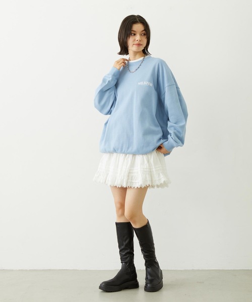MILKFED.（ミルクフェド）の「LACE MINI SKIRT（スカート・レディース・ブラック/ホワイト・ONE SIZE）」の11枚目の写真