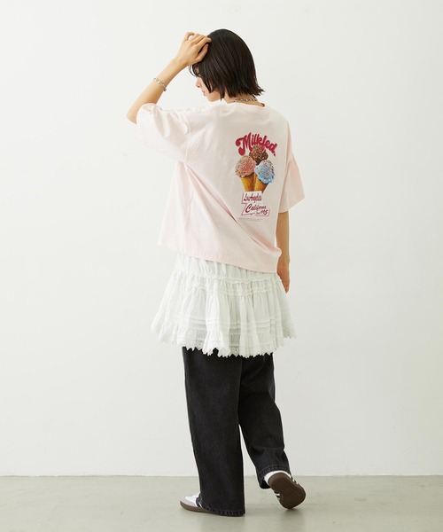 MILKFED.（ミルクフェド）の「LACE MINI SKIRT（スカート・レディース・ブラック/ホワイト・ONE SIZE）」の14枚目の写真