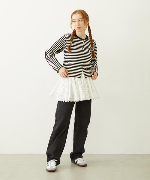 MILKFED.（ミルクフェド）の「LACE MINI SKIRT（スカート・レディース・ブラック/ホワイト・ONE SIZE）」の19枚目の写真