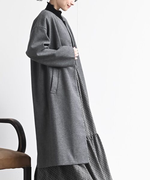 ノーカラーロングコート（ノーカラーコート）｜rps（アールピーエス