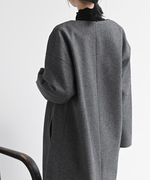 ノーカラーロングコート（ノーカラーコート）｜rps（アールピーエス