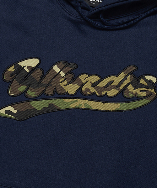 WKNDRS(ウィーキャンドース)の「CAMO APPLIQUE HOODIE (NAVY)(パーカー・レディース・その他・X-LARGE/MEDIUM/LARGE)」の6枚目の写真