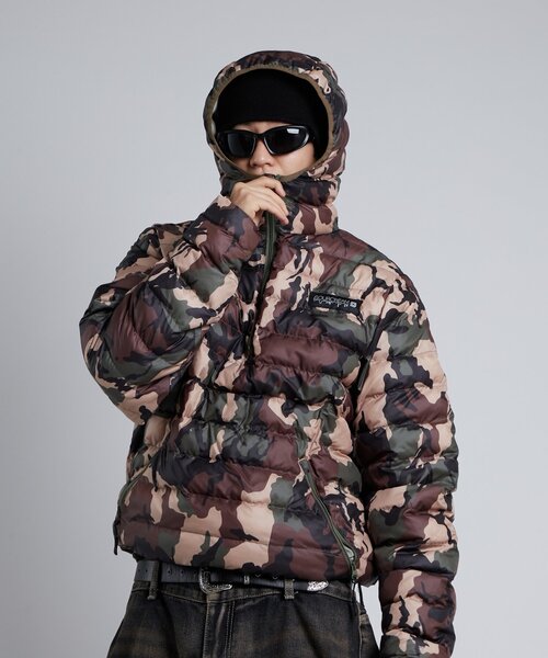 セール】【Sourcream/サワークリーム】中綿ハーフジップフードプル